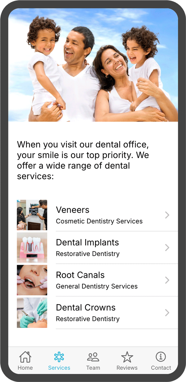 Mobile App for Dentists